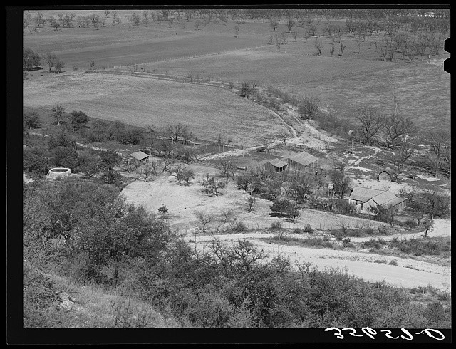Photo:Kimble County Texas 1940 Sheep Goat Ranch Landscape