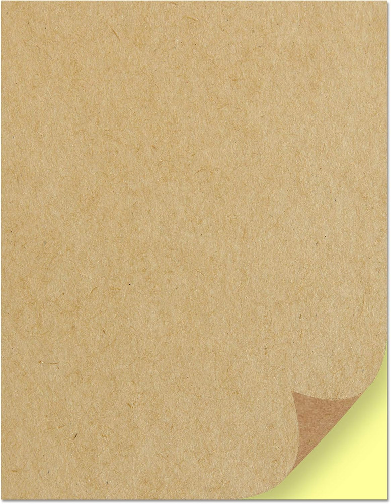 30 Sheets, Kraft Sticker Paper Labels, Laser/Inkjet Printing - Letter Size (8.5
