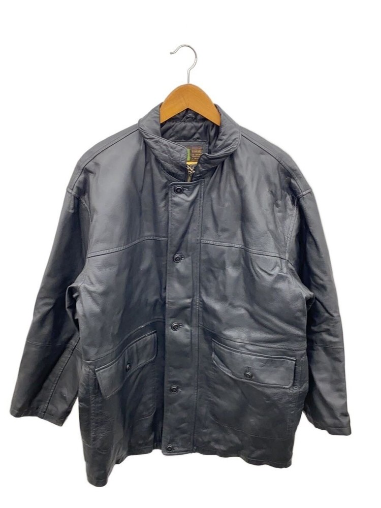 Leather Jacket Blouson/S/Pig Leather/Blk 3503