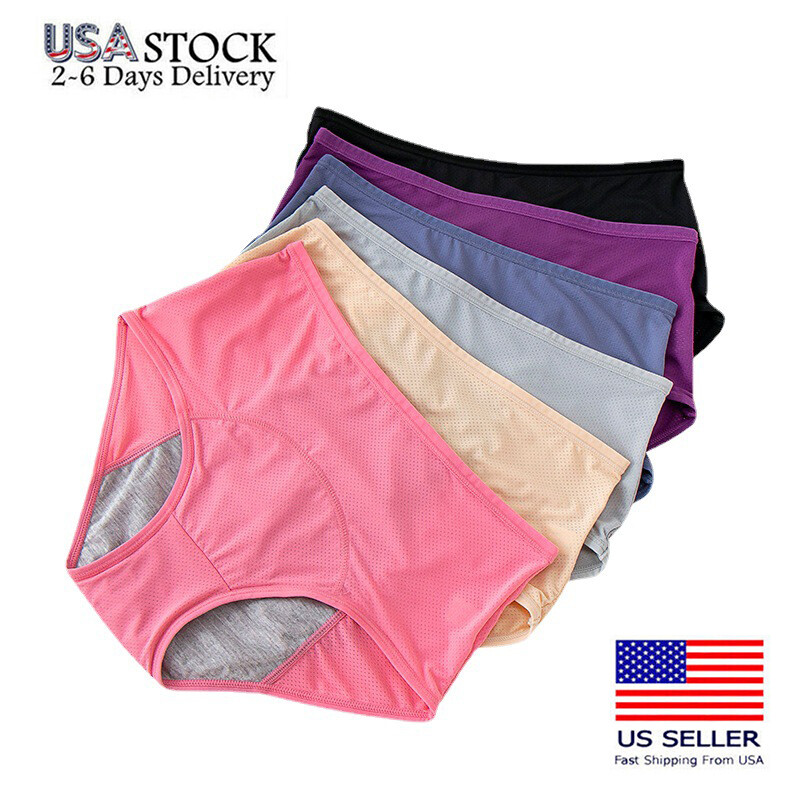 6Pc Everdries Leakproof Women Underwear for Incontinence Protection