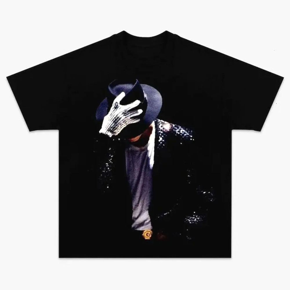 Michael Jackson King of Pop T-Shirt Retro Graphic Tee Unisex S-5XL
