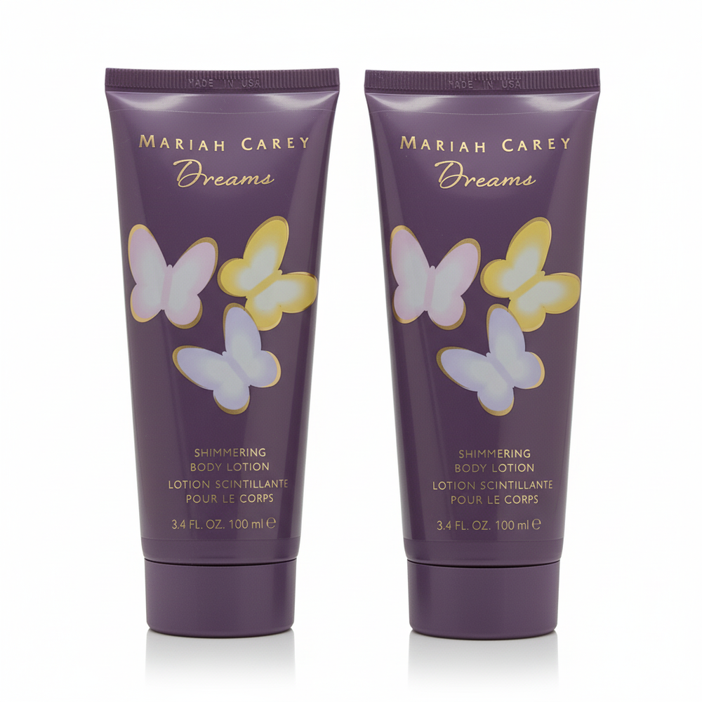 2 Pack Dreams by Mariah Carey Shimmering Body Lotion - 3.4oz *New without Box*