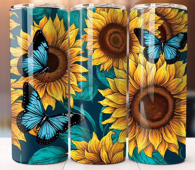 Flowers Garden Lover Gift Cup Tumbler Mug 20 oz Stainless Steel Custom Design