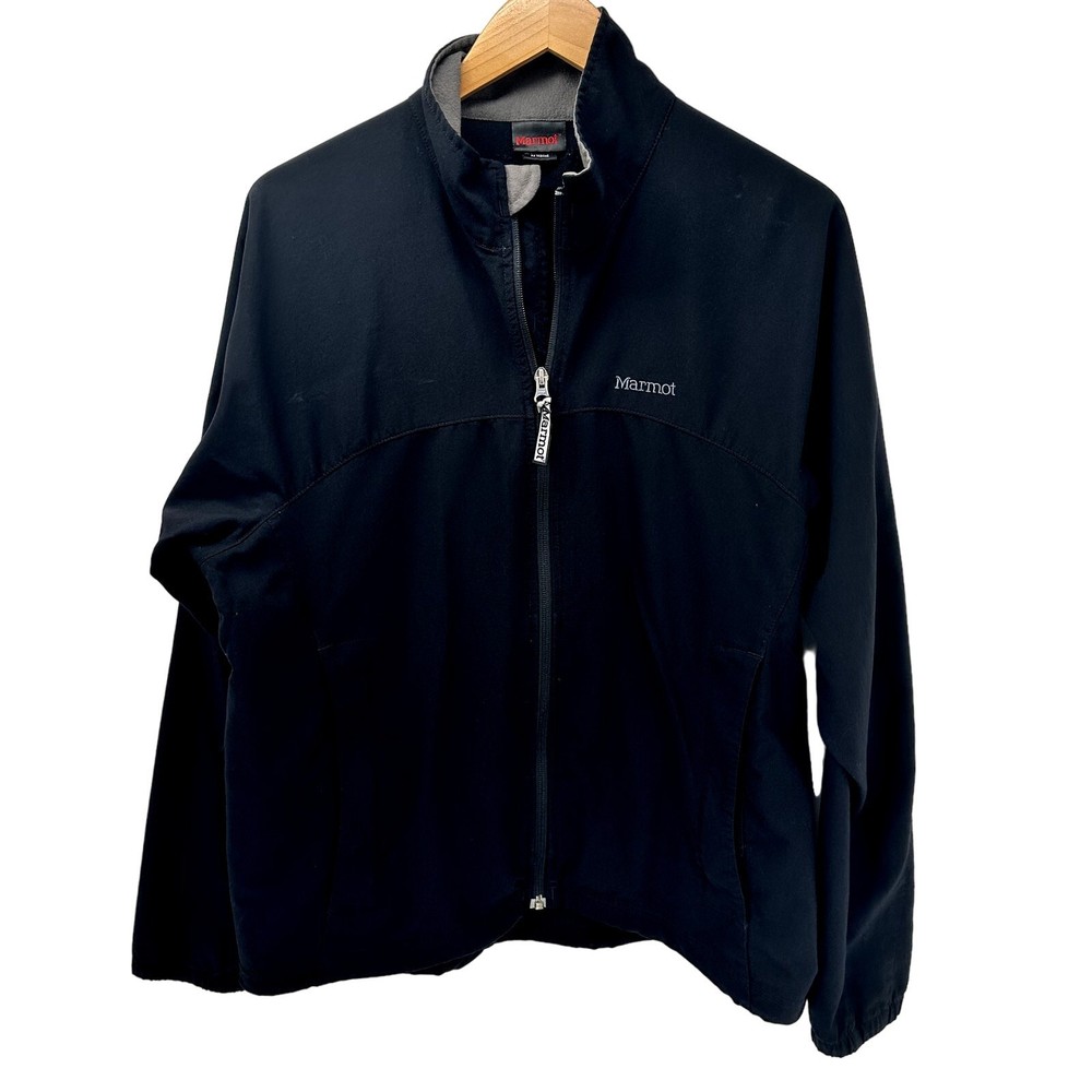 Marmot Jacket Womens Large Black Full Zip Lightweight Outdoors Pockets