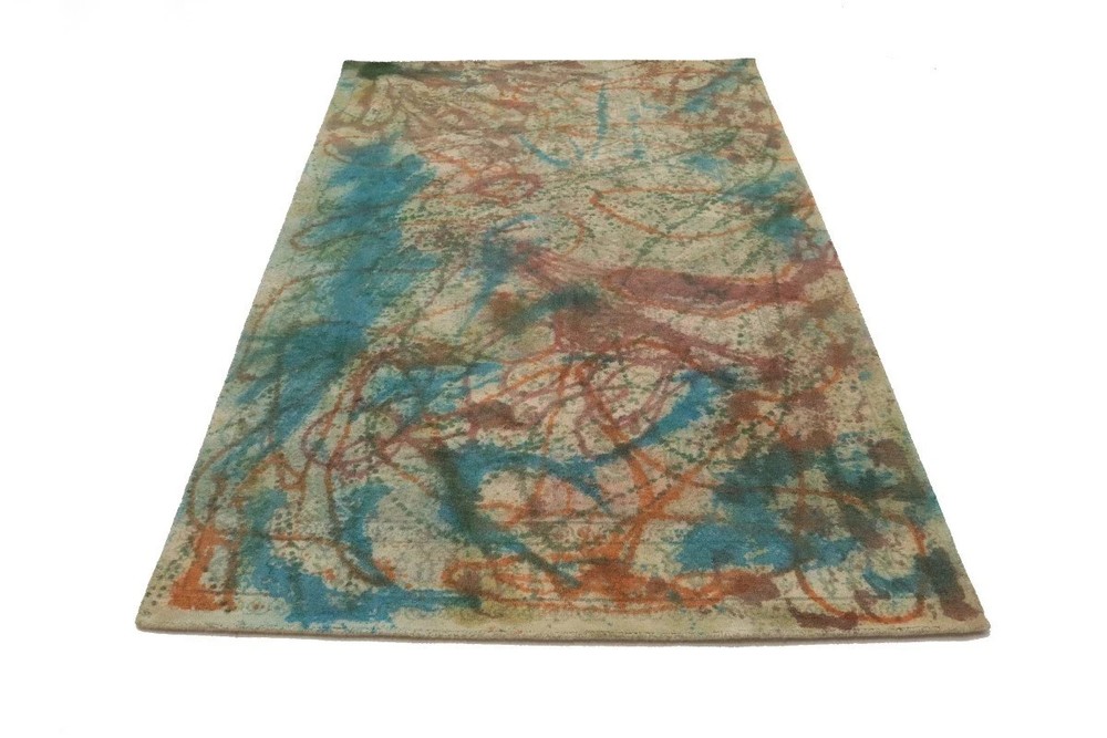 Hand-Tufted Abstract Multicolored Rug Modern Kids Room Decor Carpet 5x8 ft