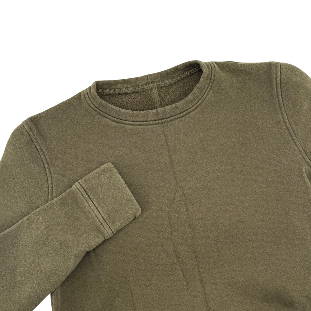 Lululemon Pullover Sweatshirt Relaxed Fit Side Zip Womens Small Olive Green