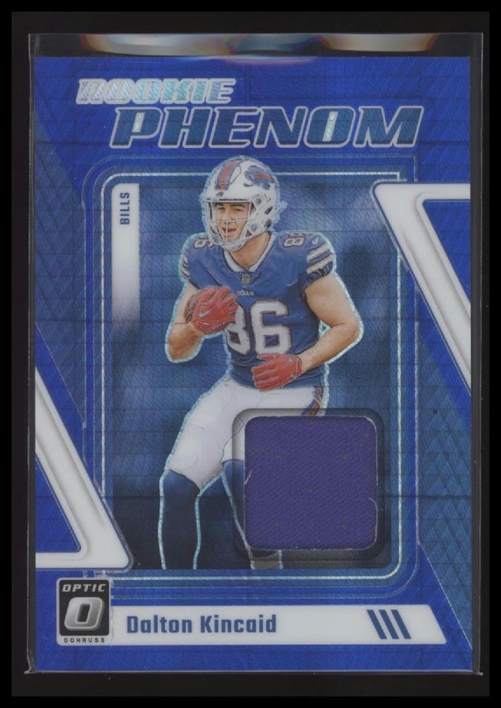 2023 Donruss Optic Dalton Kincaid Blue Prizm Rookie Phenom Patch Card