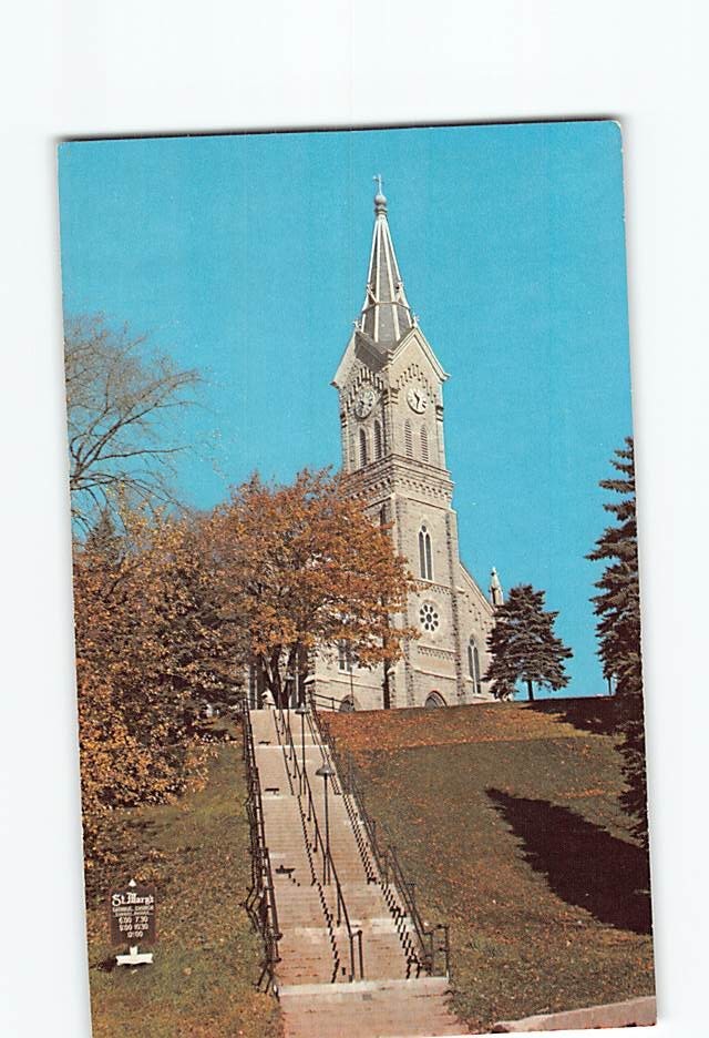 Postcard St. Mary's Catholic Church Port Washington Wisconsin USA