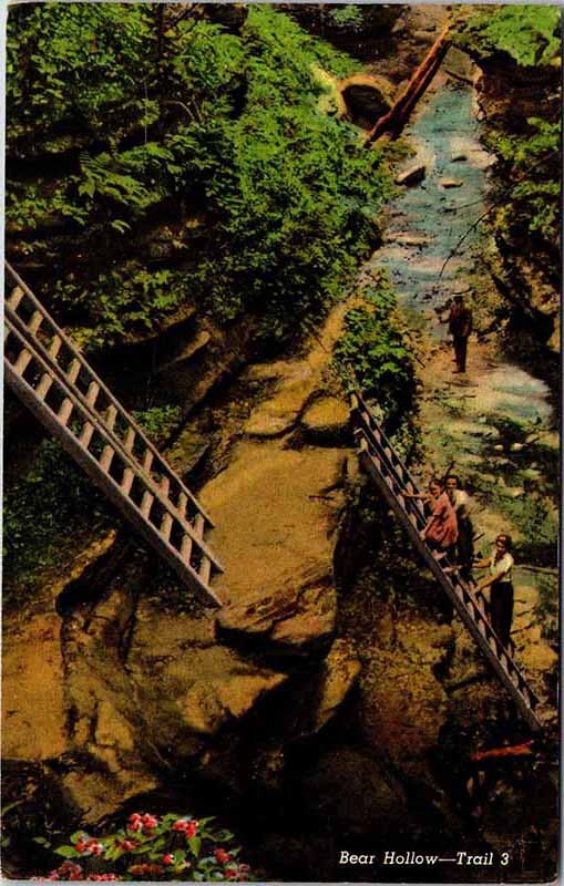 Postcard TOURIST ATTRACTION SCENE Marshall Indiana IN m/09 AO1126