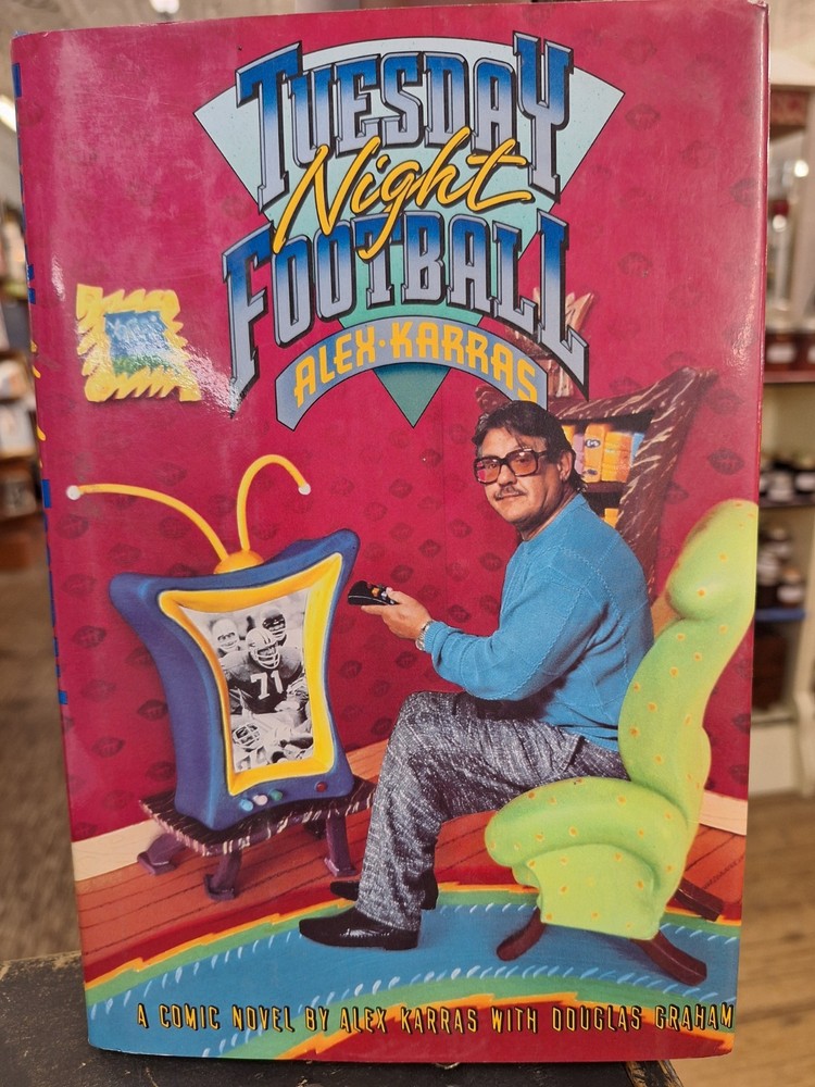 TUESDAY NIGHT FOOTBALL 1991 1st Edition Book Announcer ALEX KARRAS B1,4