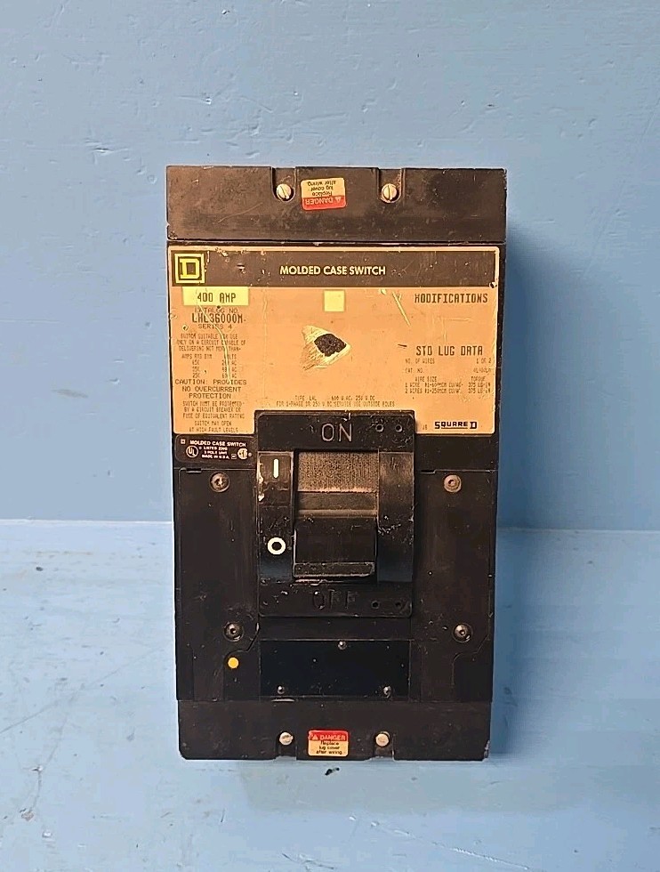Square D LHL36000M 400A 3P 600V Molded Case Switch Circuit Breaker