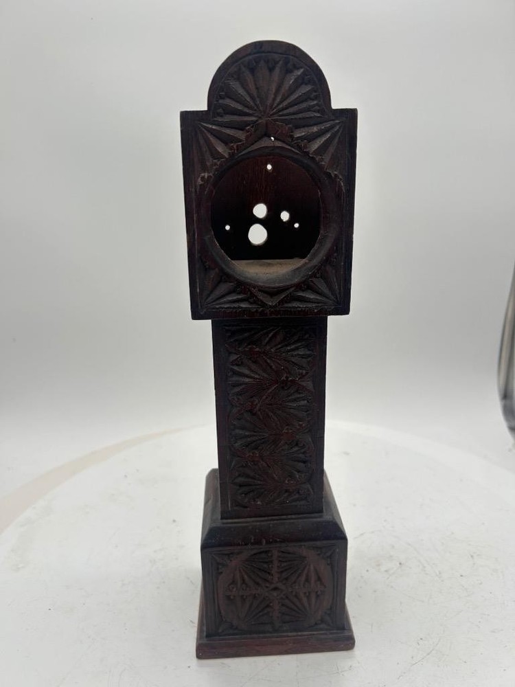 Antique Hand Carved Longcase Mantel Clock Case for Clockmakers Spares