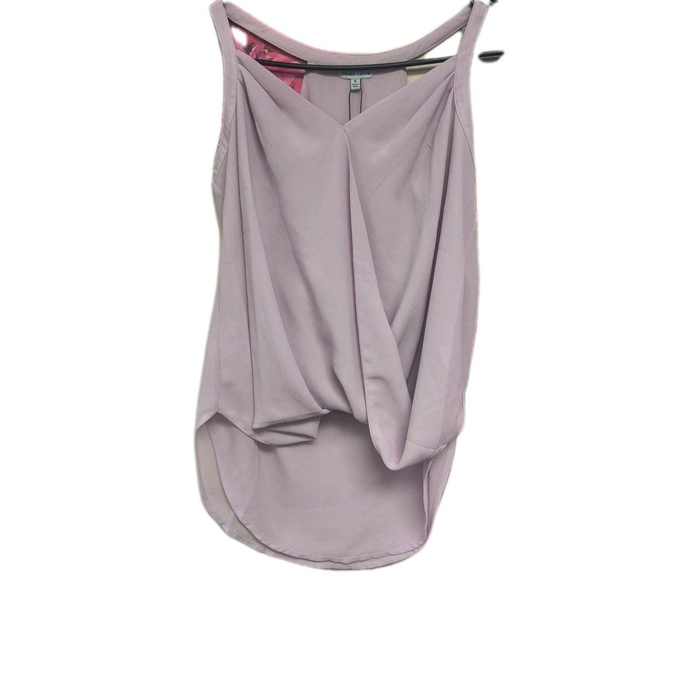 Naked Zebra Purple Surplice Wrap Halter Top Sleeveless Blouse Small NWT