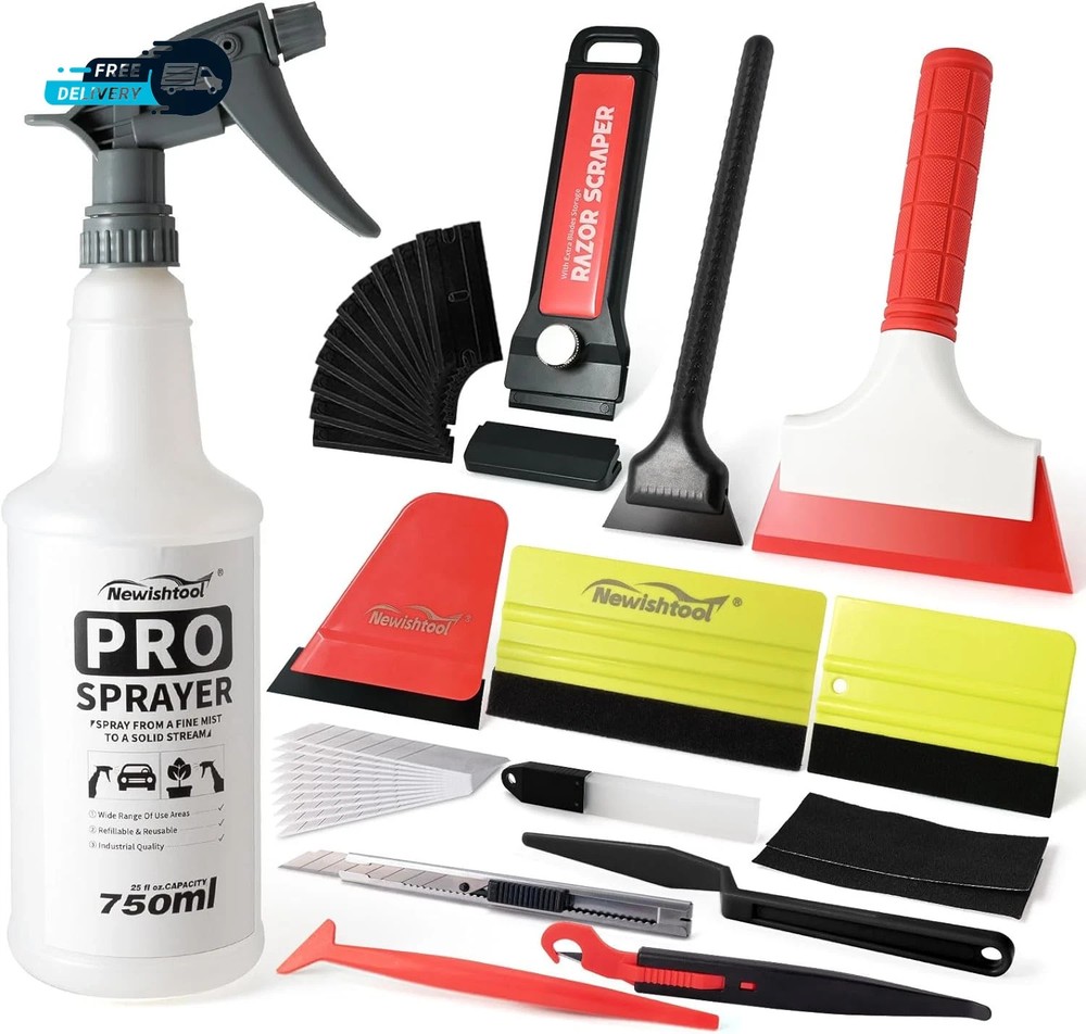 Profi Window Tint Kit Vinyl Wrap Tool, Car Window Tint Tools Felt Squeegee