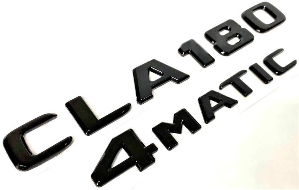 2 CLA180+4MATIC PARA MERCEDES EMBLEMA MALETERO TRASERO PLACA DE IDENTIFICACIÓN CALCOMANÍA NÚMERO