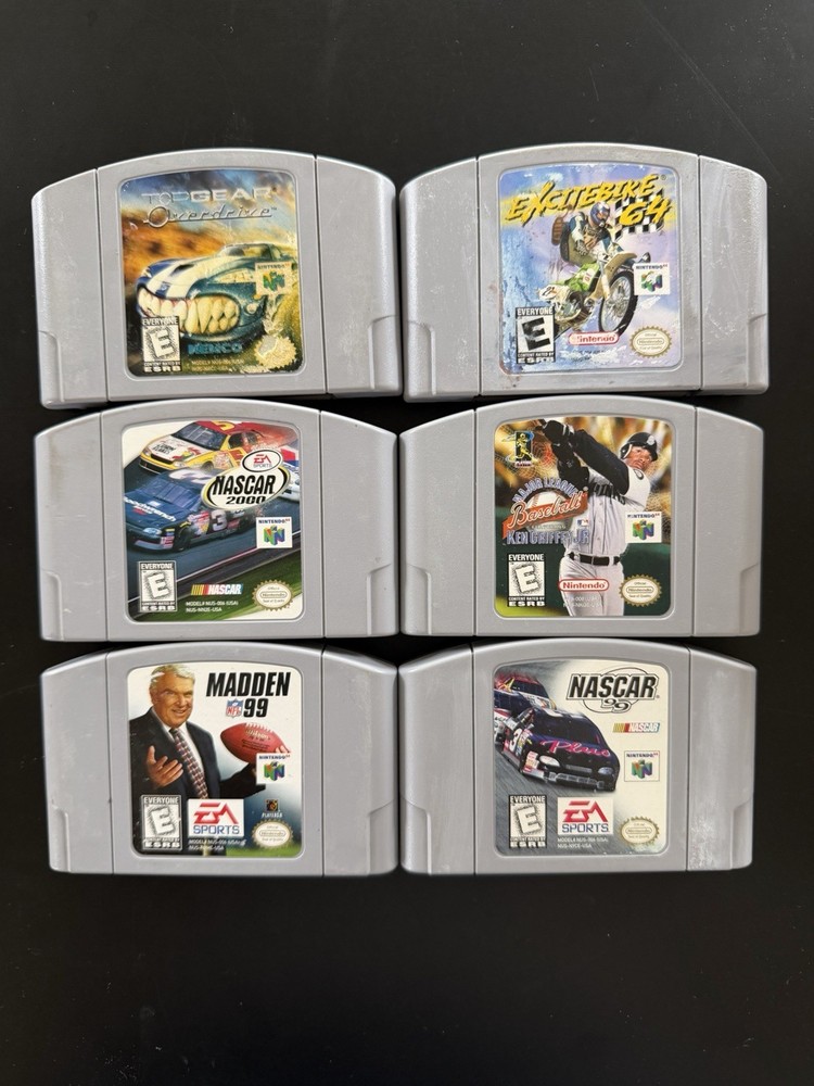 Nintendo 64 N64 Authentic Games Lot of 6