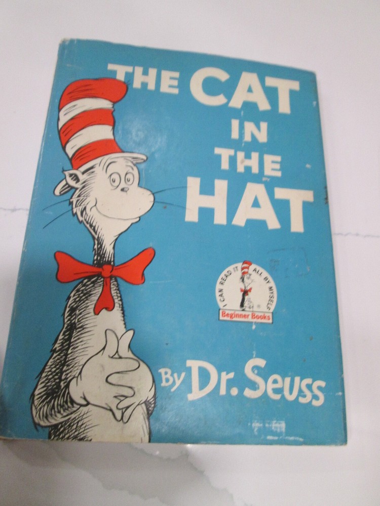 Dr. Seuss THE CAT IN THE HAT 1957 Vintage Edition in jacket Copy 952