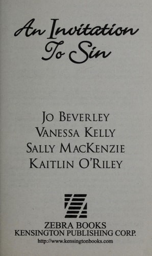 An Invitation To Sin (Zebra Historical Romance) by MacKenzie, Sally,Kelly, Vanes