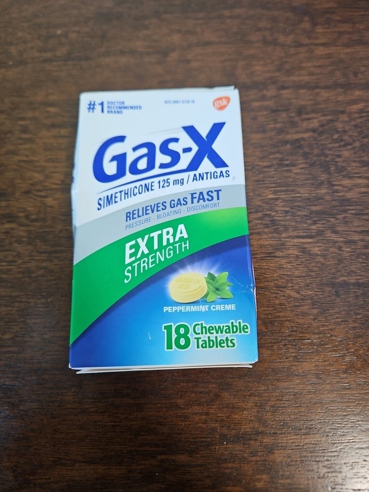 Gas-X Extra Strength Chewable Tablet Peppermint Creme - 18 Tablets