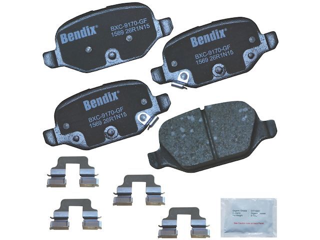 For 2012-2019 Fiat 500 Brake Pad Set Rear Bendix 95466KKHN 2013 2014 2015 2016