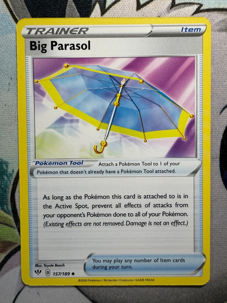 Big Non-Holo English Pokemon TCG Parasol Card BKF867