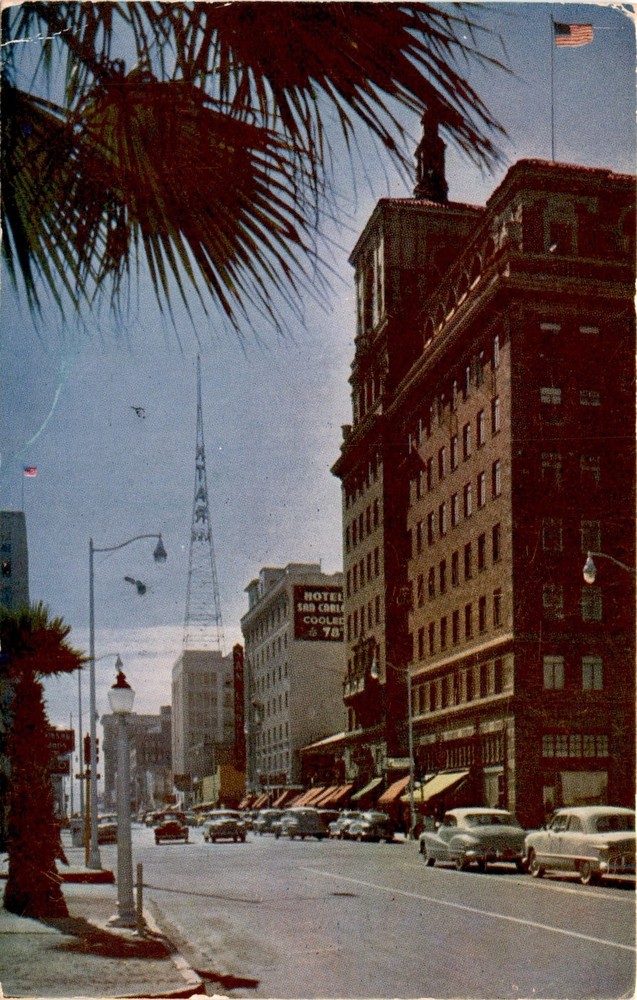 Hotel, Central Ave., Phoenix, Arizona, Van Buren, San Carlos, Los Postcard