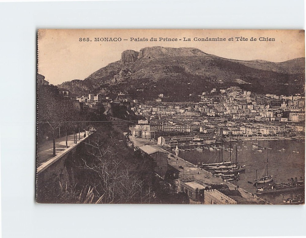 Postcard La Condamine et Tête de Chien Palais du Prince Monaco Monaco