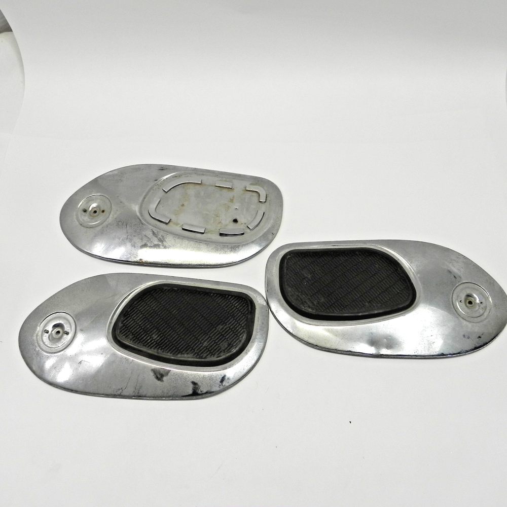 1964 HONDA 90 STREET BIKE MINI DREAM LOT OF 3 SIDE BODY PANELS CHROME AND RUBBER