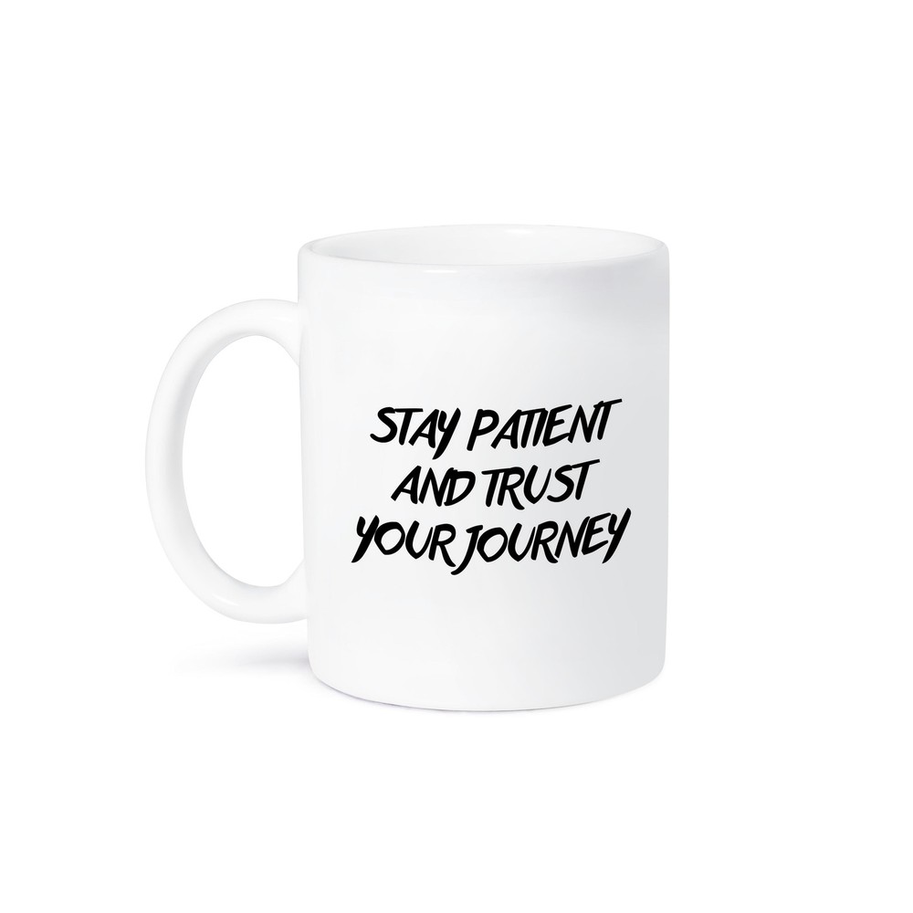 3dRose Stay Patient Trust Your Journey Inspirational Mug