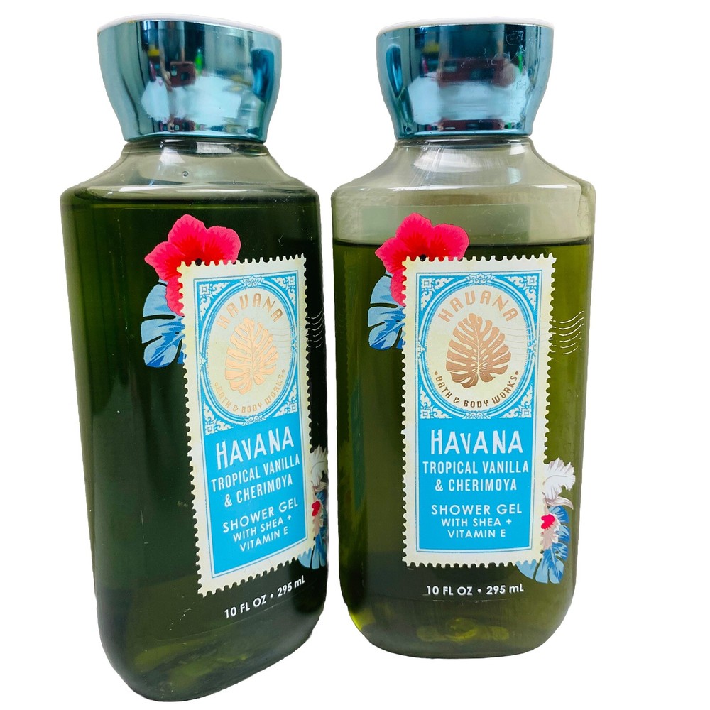 Havana Tropical Vanilla Cherimoya Shower Gel Bath & Body Works 10 OZ New Retired