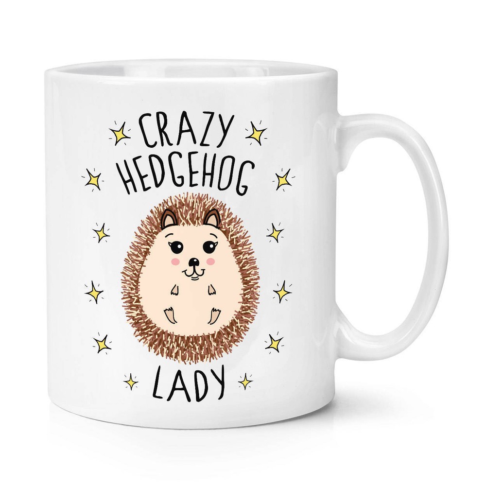 Funny Crazy Hedgehog Lady Coffee Mug Gift for Animal Lovers