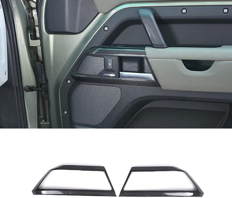 Carbon Fiber For Land Rover Defender 90 2020+ Door Handle Frame Cover Trim
