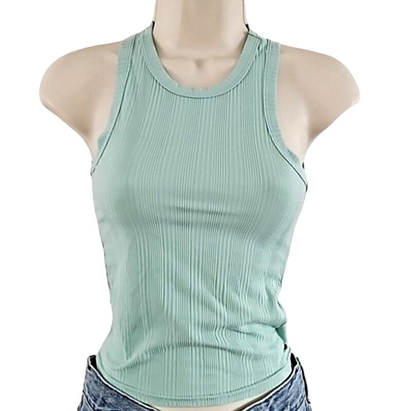 Olivia Rea New York Women's Ribbed Racer Tank Top - Size XS (Mint Green)