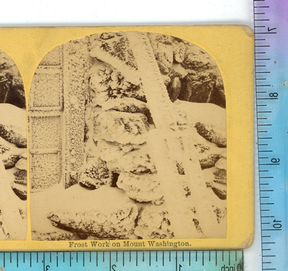 Frost Work on Mount Washington NH New Hampshire Stereoview