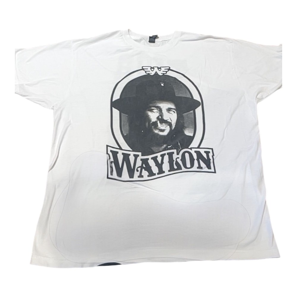 Waylon Jennings Tour 79 T-Shirt White Large Outlaw Country Graphic Tee XL