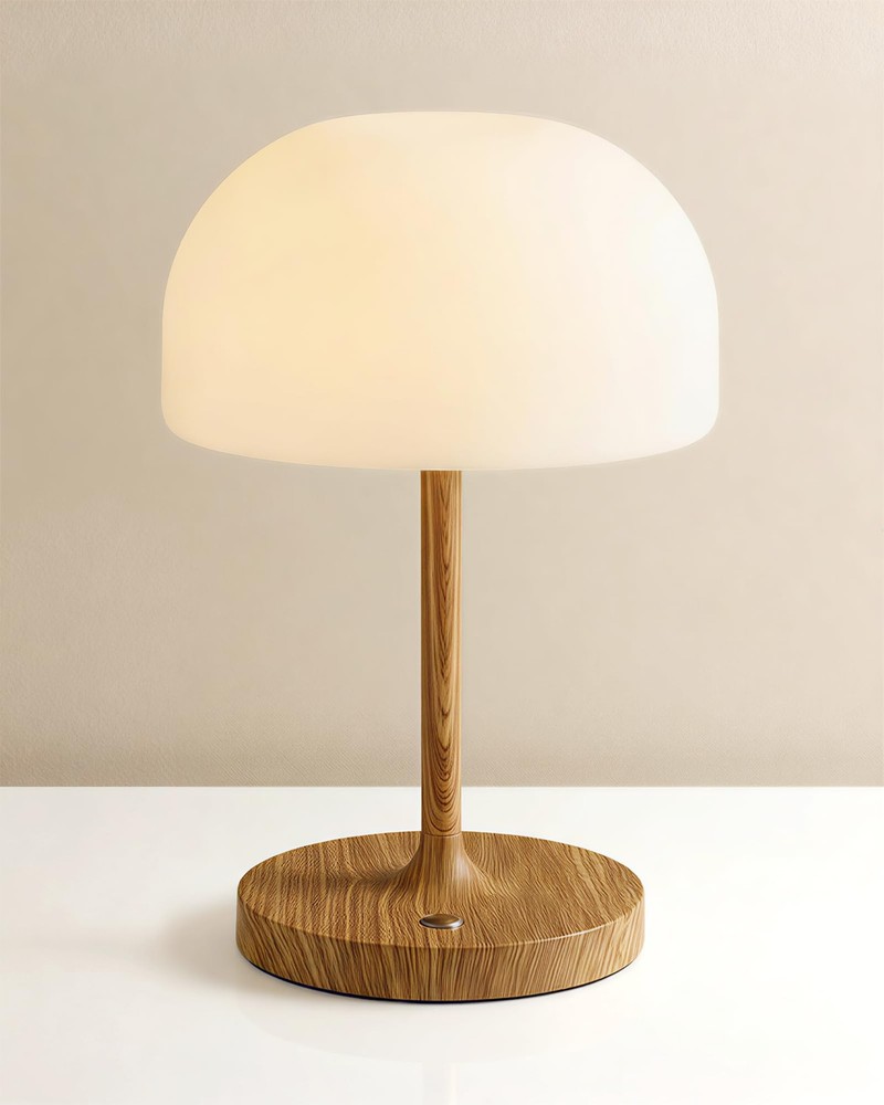 Lamp, 9” Cordless Table Lamp Waterproof Shower Lamps with 4000mAh Battery Rec...