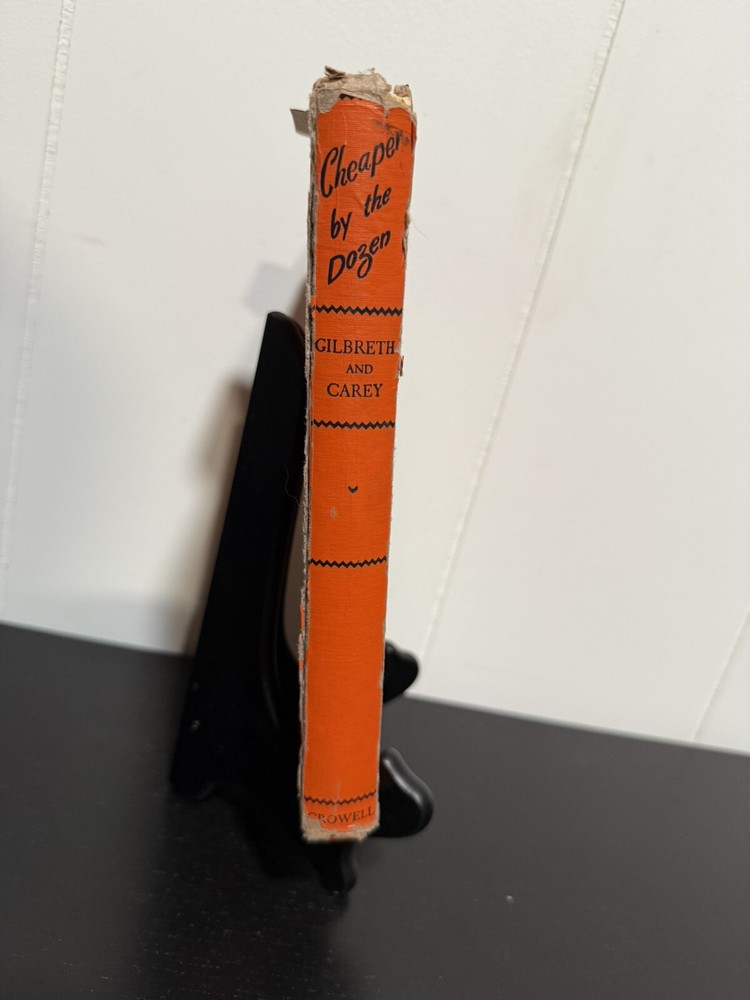 Cheaper by the Dozen by Gilbreth and Carey 1948, 1st Edition, Vintage Book