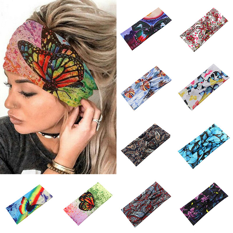 Sport Yoga Sweatband Stretchy Hairband Hair Accessories Soft Fashion DIY