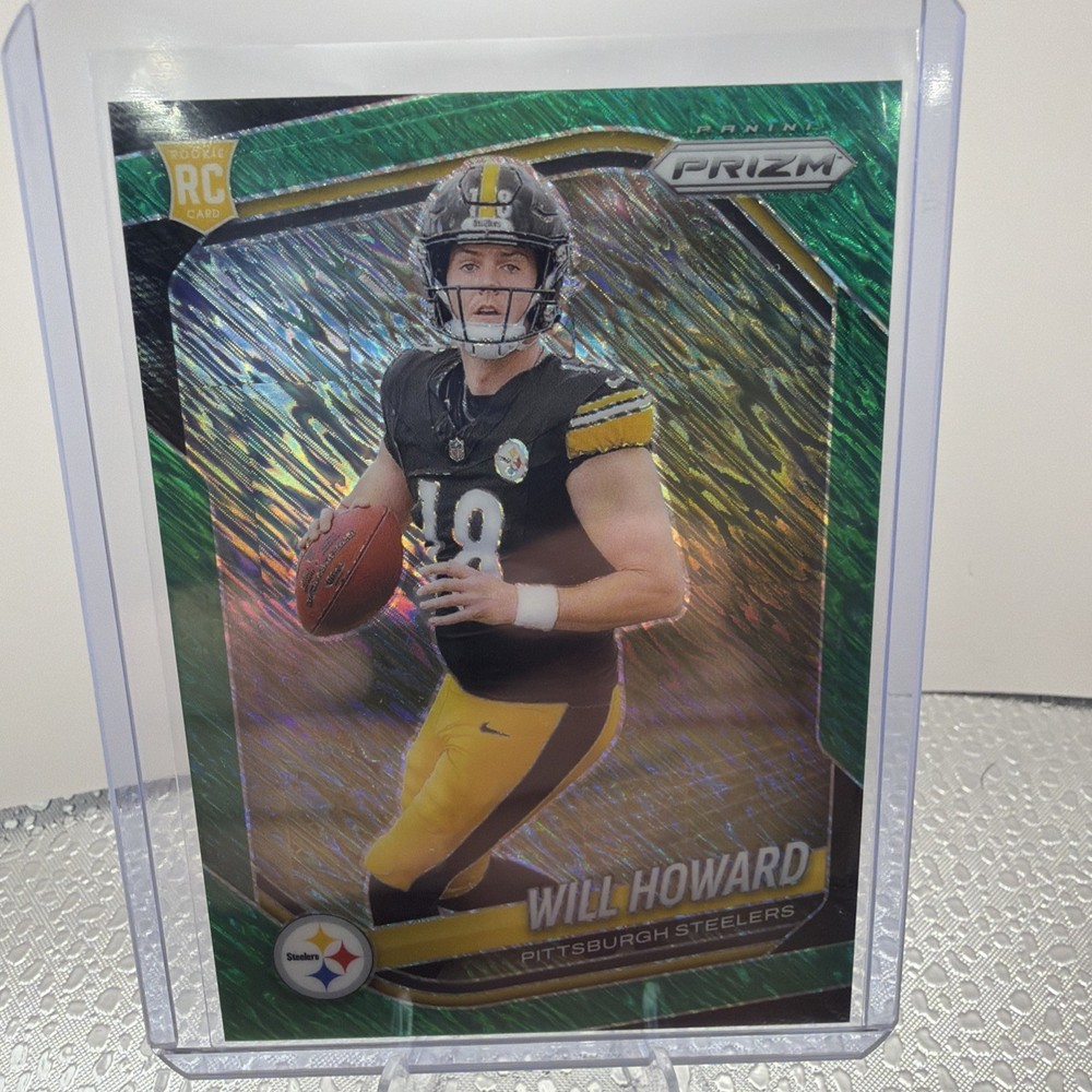 Will Howard 2025 Panini Prizm FOTL GREEN SHIMMER /5 Wow Ships Fast