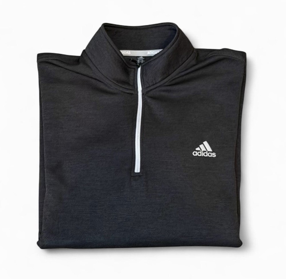 Adidas Golf 1/4 Zip Pullover Men’s XL Gray Athletic Lightweight Performance