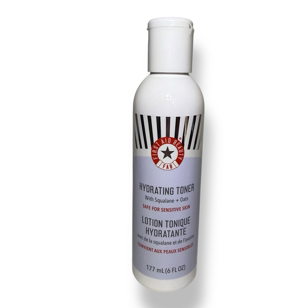 First Aid Beauty FAB Hydrating Toner w Squalane + Oats 177 mL/ 6 oz Full Size