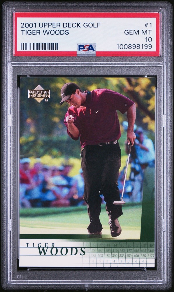 Tiger Woods ROOKIE 2001 Upper Deck #1 PSA 10