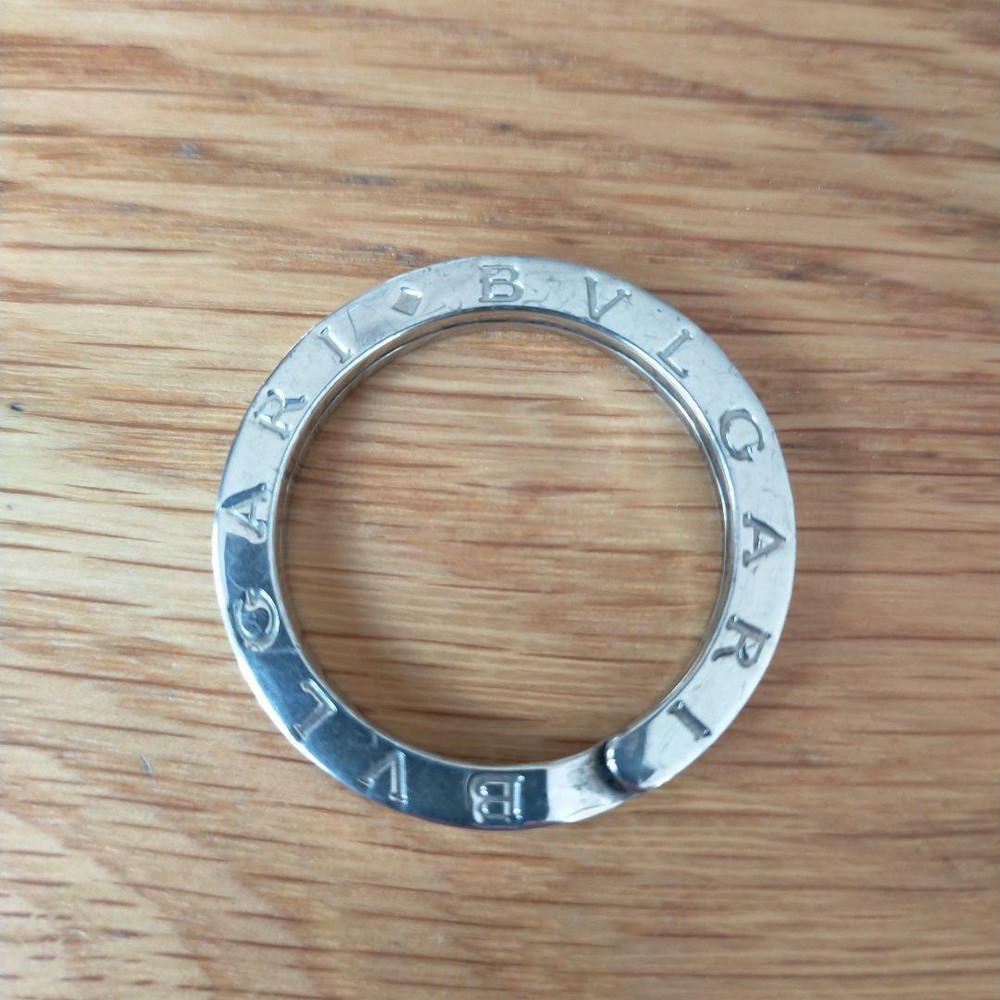 BVLGARI Sterling Silver SV 925 Key Holder Ring Luxury Jewelry