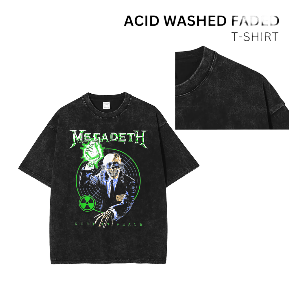 90s Vintage Acid Wash Rock Band Unisex T-Shirt 102272