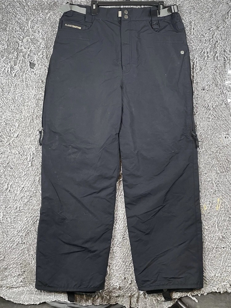 Planet Earth Outerwear Pants Men's Size XL Black Snowboarding Winter Sports