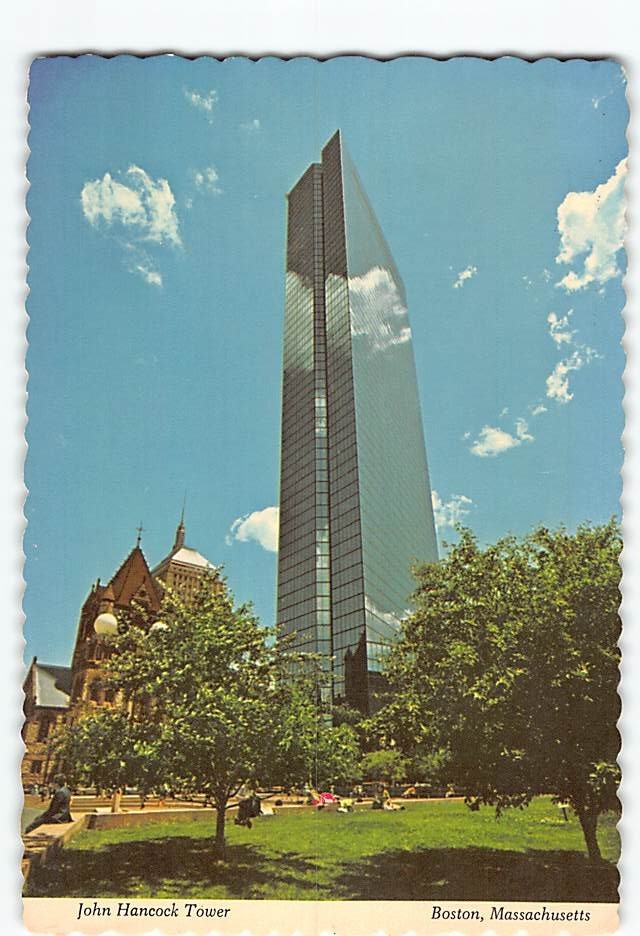 Postcard John Hancock Tower Boston Massachusetts USA