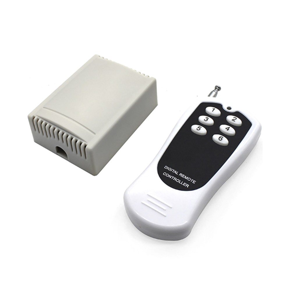 DC12V 6-Channel Relay RF Wireless Remote Control Switch Transmitter Receiver Kit