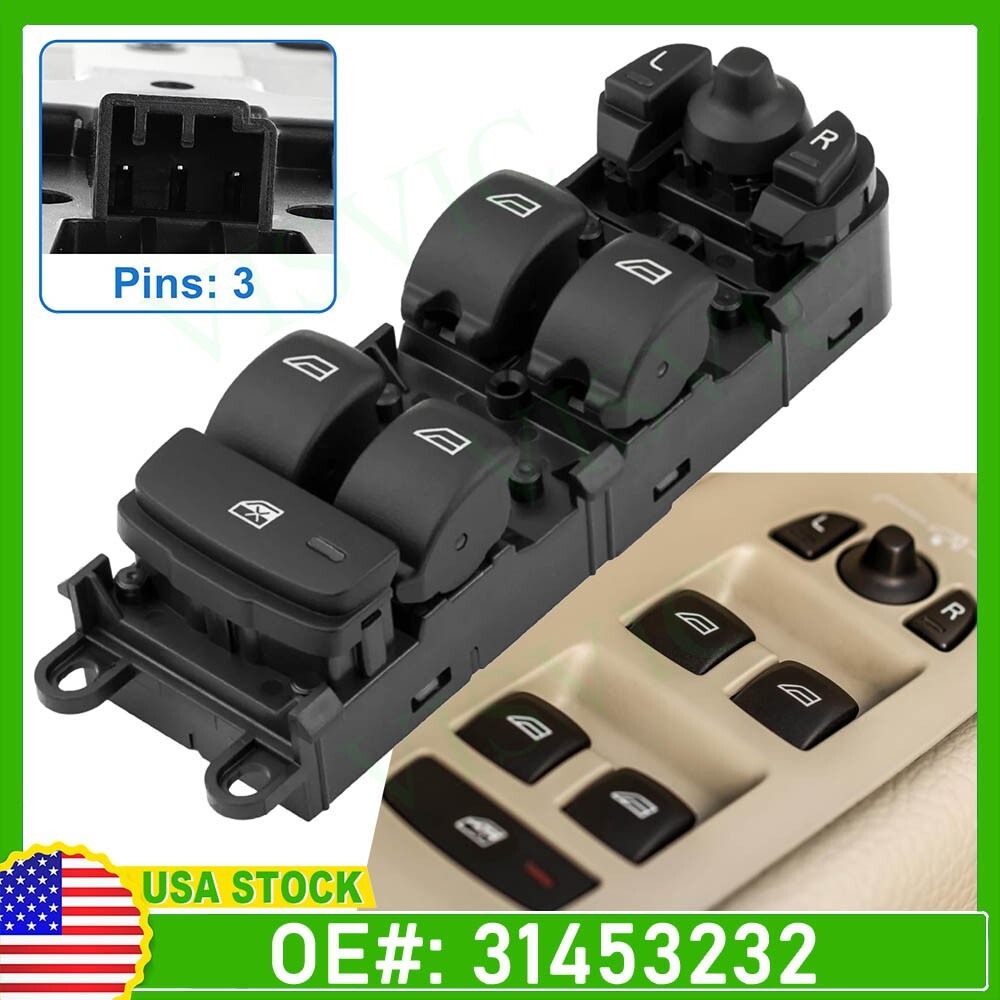 Volvo S80 2007-2016 XC70 2008-2016 Power Window Switch 31453232 31376495 Replacement