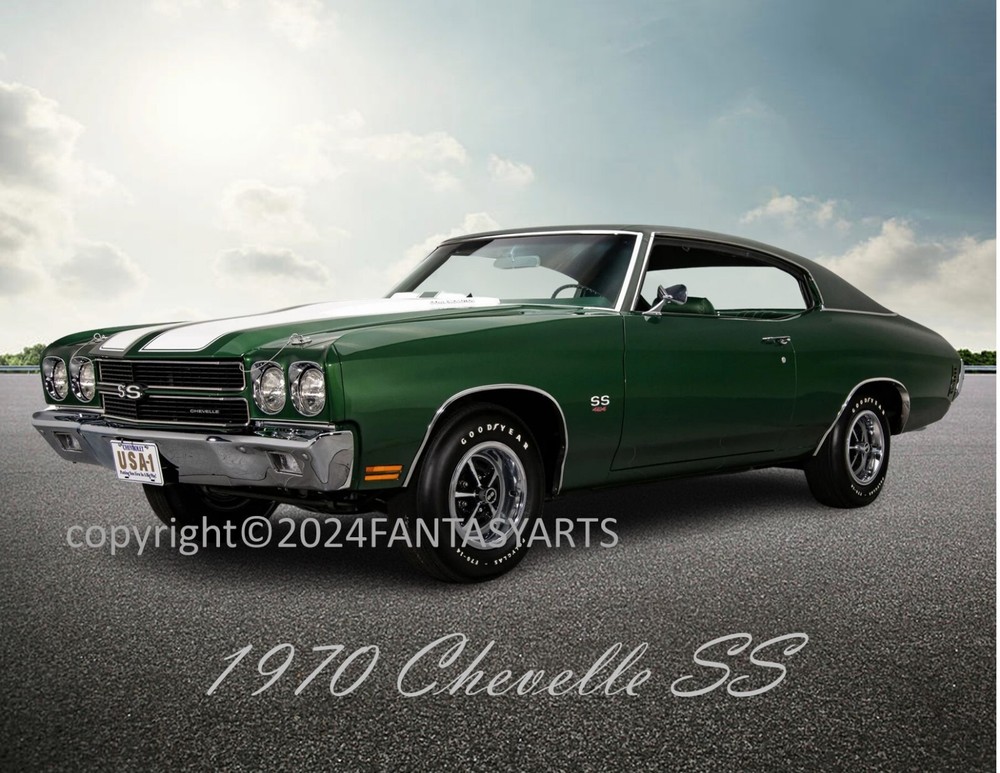 1970 Chevelle SS Muscle Car Premium Glossy Photo Print 8