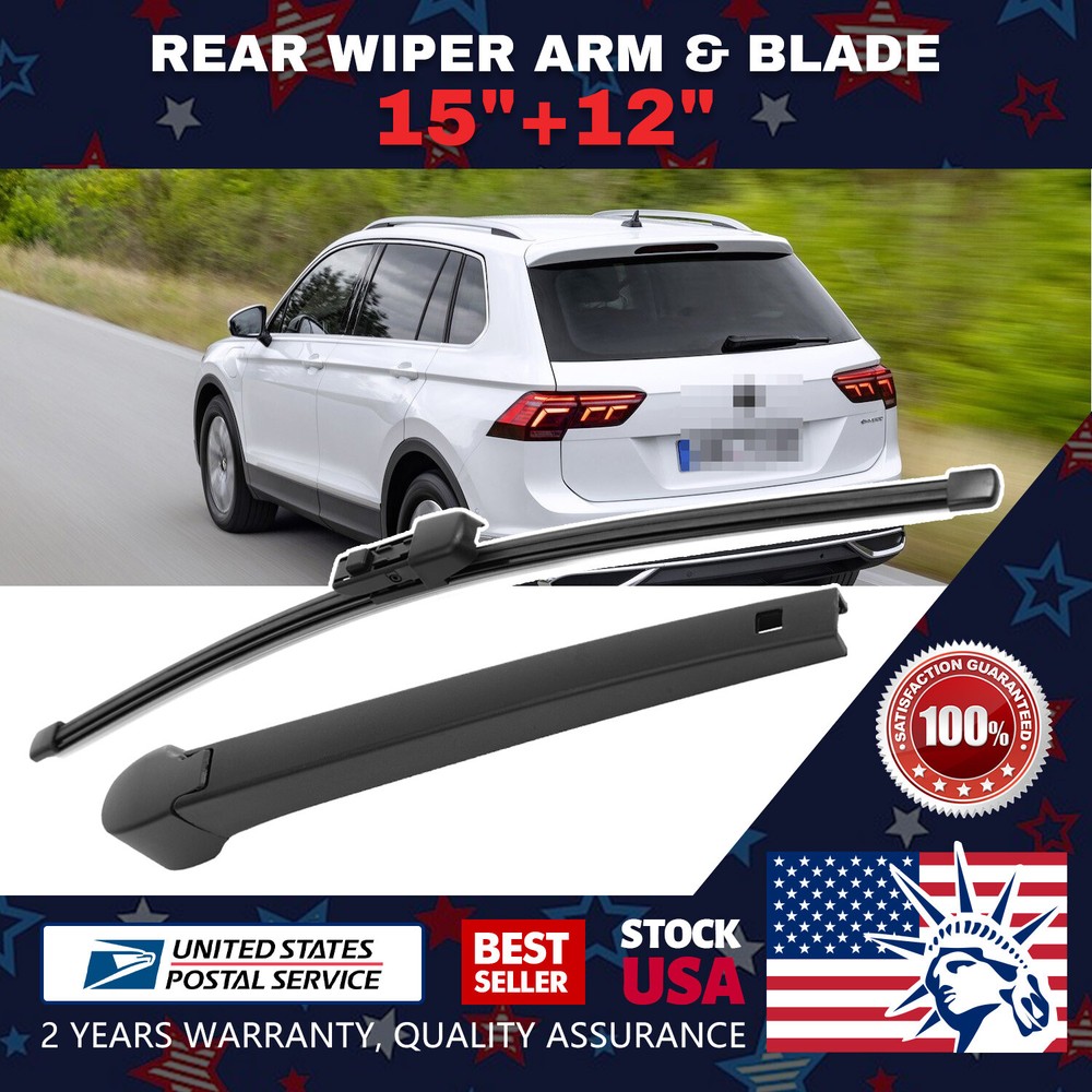 One Set 15''+12'' Premium Soft rubber Windshield Rear Wiper Blade All Season